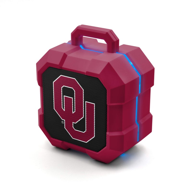 SOAR NCAA Shockbox LED Wireless Bluetooth Speaker, Oklahoma Sooners - Image 1